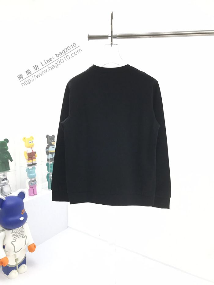 Fendi男裝 芬迪20年早秋新款老佛爺拼皮釘珠圓領衛衣 高版本  ydi3100